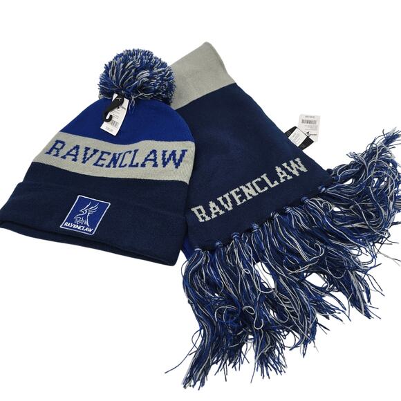 Wizarding World of Harry Potter Universal Studios Ravenclaw Scarf & Beanie NEW - Picture 2 of 11
